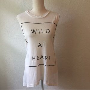 WildFox white  “Wild At Heart” t-shirt